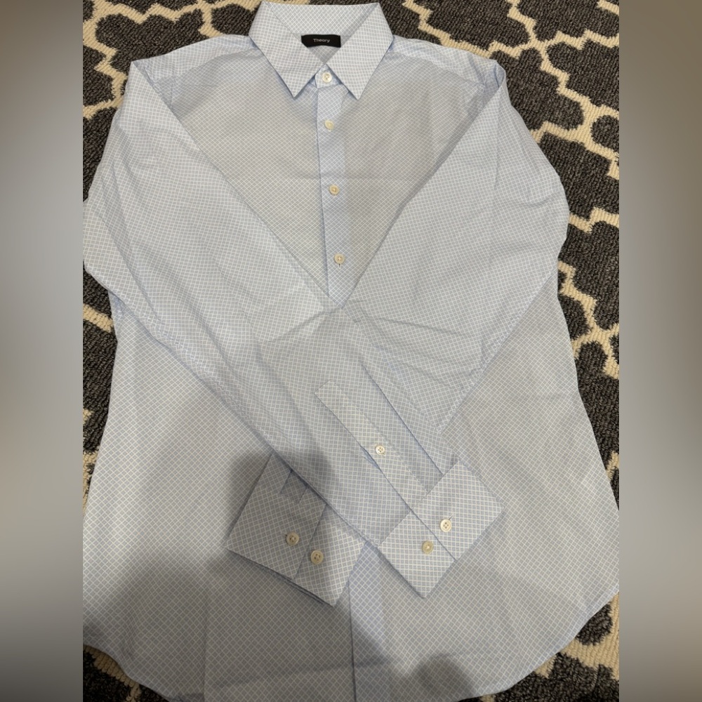 Theory Men's Light Blue Shirt
